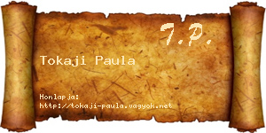 Tokaji Paula névjegykártya